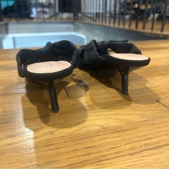 Zara Bow Knotted Kitten Heel Pointed Toe Shoes - Picture 6 of 14